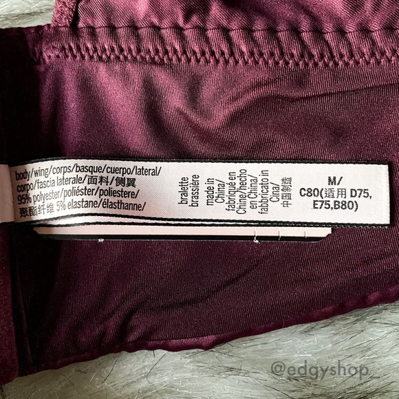 VS | Satin Triangle Corset Long Line Bralette - Picture 4 of 6